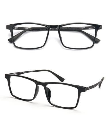Dibako reading glasses sunglasses 1.0-3.5 Men Bifocals Shit-Powers Tested Anti UV Protection Flexible Frame Multifocal Visual Aid optics (Color: Bright Black Size: +1.50)