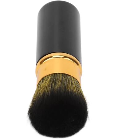 Retractable Makeup Brush Portable Soft Hair Loose Powder Brush Cosmetic Tool for Makeup Artist (Black) - Buy Online on GoSupps.com