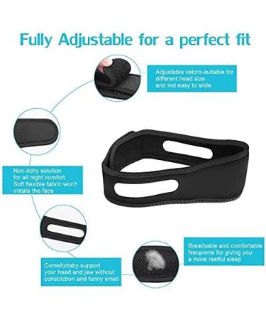 Anti Snoring Chin Strap - 2023 Update | Effective Snoring Solution for Stubborn Snoring | International Shipping Available - Buy Online on GoSupps.com