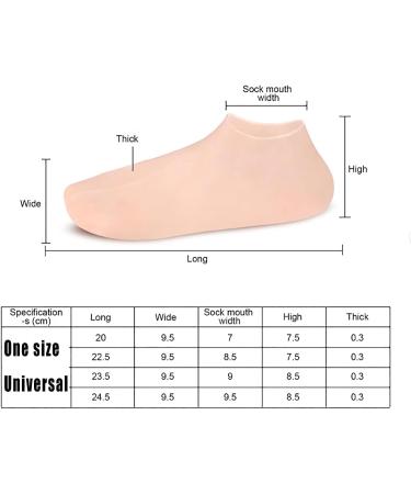Silicone Moisturizing Socks 2/4/6 Pairs Softening Dry Cracked Feet Rough Skins & Anti Slip Aloe Socks for Dry Cracked Feet Women Foot Spa Pedicure Gel Socks (Color : Skin Size : 4 Pairs) 4 pairs Skin - Buy Online on GoSupps.com