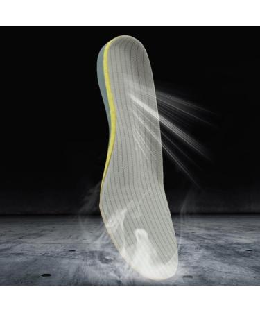 CSCDD Comfortable Breathable High Elastic Cushioning Sports Arch Support Insole for Flat & High Arched Feet - Size 36 Gray - Enhance Comfort & Support - Buy Online on GoSupps.com