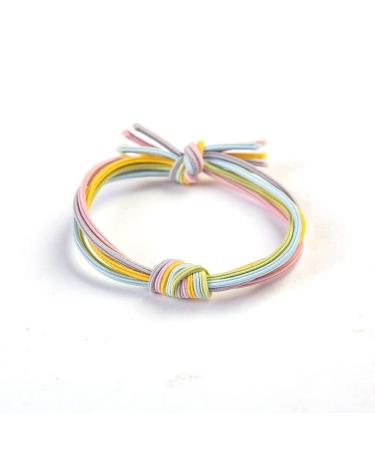 Multicolor Elastic Hair Ties - 6 Cute Styles for Thick Hair - No Damage Hair Bands - Buy Online on GoSupps.com