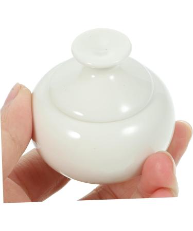Buy Housoutil White Porcelain Travel Jars - Small Cosmetic & Tea Can 4.7x4.7cm | Ideal for Makeup Creams and Balms - International Shipping Available - Buy Online on GoSupps.com