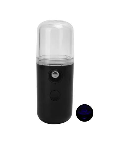 Face Mist Sprayer USB Rechargeable Handheld Face Humidifier Sprayer Moisturizing Hydrating Face Humidifier Sprayer for Women & Men(black)