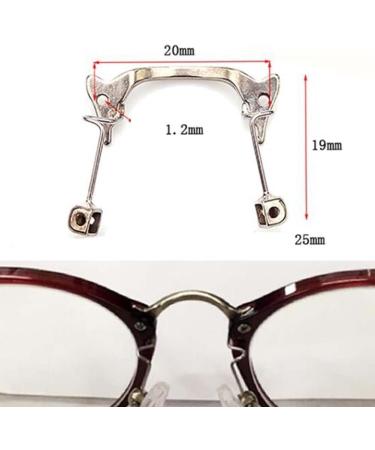 Metal Nasal Pads & Glasses Repair Set | Vintage Oxen-Horn Bracket | Gold Replacement Nose Pad Holder | International Shipping - Buy Online on GoSupps.com