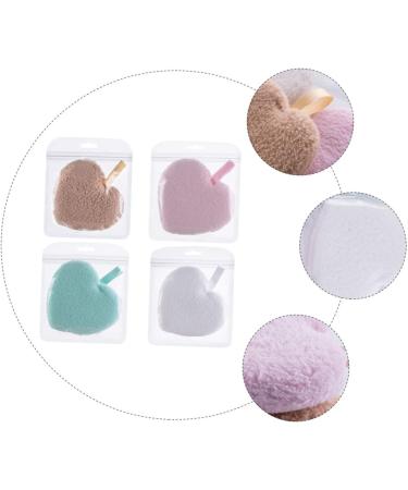 Buy Housoutil 12 Pcs Heart Shape Makeup Remover Puff | Cleansing Wipes & Beauty Sponge for Flawless Makeup Removal - International Shipping Available - Buy Online on GoSupps.com