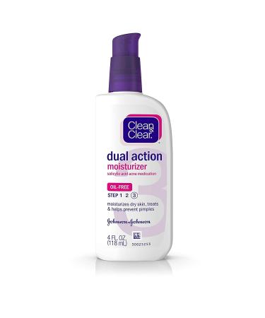 Cln&Clr Dual Mosit Size 4 Oz Clean & Clear Oil-Free Dual Action Moisturizer