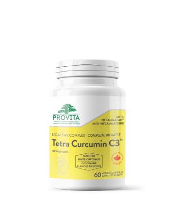Provita Tetra Curcumin: The Superior White Curcumin Supplement for Enhanced Health and Wellness (60 Capsules)