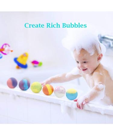 Essential Oil Bath Bombs Gift Set with Shea Butter & Coconut Oil - Moisturizing Fizzy Spa for Women and Kids (6 x 4oz) - Buy Online on GoSupps.com