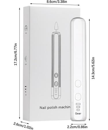 demaxiyad Electric Nail Drill Kit Electric Nail File Set Compact Portable Design Electric Filer Hand Foot Care Tool for Nail Grind White English Version - Buy Online on GoSupps.com