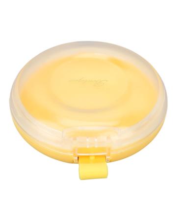 Ververt Touch tooth protection container jaw-friendly bracket for adults travel portable dentures tooth protection storage box yellow