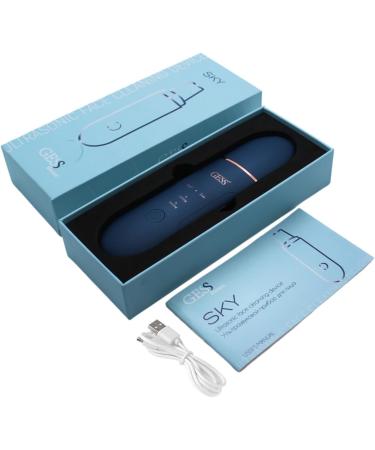 GESS Sky Skin Scrubber - Ultrasound Peeling Device for Facial Cleaning & Anti-Aging Care | 4 Modes Facelifting & Ion Skin Cleaner for Acne - Buy Online on GoSupps.com