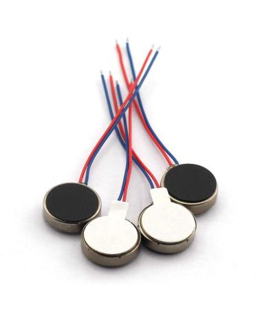 DZS Elec 4pcs Mini Vibration Motor 3V 85mA 12000rpm Flat Button-Type for Mobile Phone Tablet Bluetooth Mini Fan 10x2.7mm - Buy Online on GoSupps.com