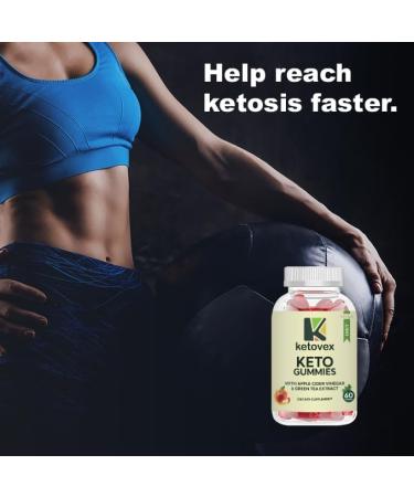 Ketovex Keto Gummies - Ketovex Keto ACV Gummies (Single 60 Gummies) - Buy Online on GoSupps.com