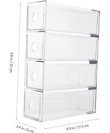 FOMIYES 2 Pcs Eye Shadow Storage Box Acrylic Drawers Vanity Drawer Organizer Eyeshadow Organizer Earth Tones - Buy Online on GoSupps.com