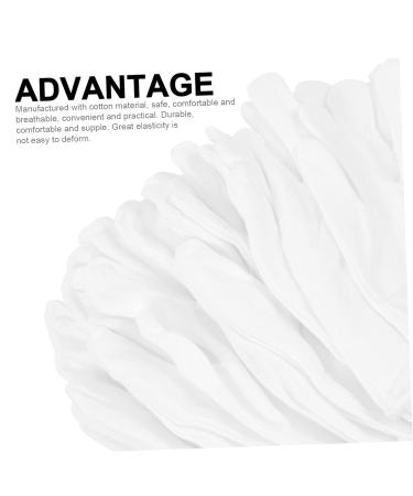 minkissy 12 Pairs Washable Cotton Gloves Elastic Cotton Gloves White Gloves Women Cotton Inspection Gloves Gloves White Cotton Gloves Washable Cotton Hand Gloves Jewelry Wen Wan Work 23x13x8.5cm - Buy Online on GoSupps.com