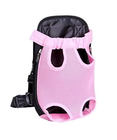 yelesley Pet Dog Carrier Backpack Mesh Camouflage Outdoor Travel Products Breathable Shoulder Handle Bags for Small Dog Cats (M Pink) M pink