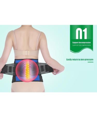 Buy Tylxayoxa XXL Compression Back Bandage | Lumbar Spine Support Belt for Sciatica Pain Relief | Unisex Waist & Hip Brace - Buy Online on GoSupps.com