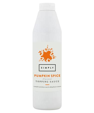 Simply Pumpkin Spice Topping Sauce Ready to Use Dessert Sauce for Ice Cream Waffles Pancakes Coffee & Milkshakes (1kg)