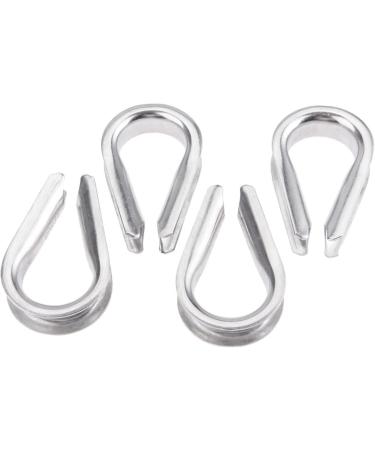 4Pcs 1/2 Wire Rope Chain Thimble Set - Boat Rigging Anchor Splicing | 316 Stainless Steel - Buy Online on GoSupps.com