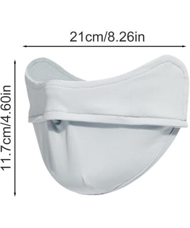 Missmisq UV Protection Face Cover - Adjustable UPF 50+ Sun Mask for Women | Washable Sports Facial Cover for Hiking & Mountaineering - Gray - Buy Online on GoSupps.com