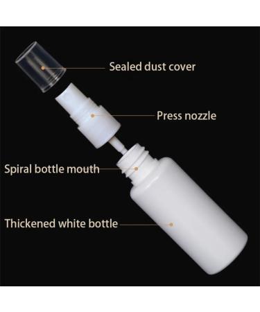 GeRRiT Small Spray Dispenser Bottle Fine Mist Plastic Spray Empty Bottle Refillable Mini Travel Kit Reusable for Cleaning Gardening Plants White - Buy Online on GoSupps.com