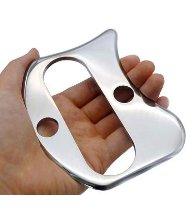 IASTM Gua Sha Massage Tool - Medical Grade Stainless Steel Back Massager (Large) | International Shipping Available - Buy Online on GoSupps.com