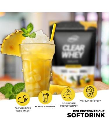 Clear Whey Protein Isolate Shake - Tropical Fruit Flavor (1000g) | High-Quality Refreshing Protein Drink for International Shipping - Buy Online on GoSupps.com