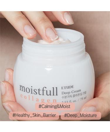 ETUDE Moistfull Collagen Deep Cream 75ml | Super Collagen Facial Moisturizer for Healthy Skin - Buy Online on GoSupps.com
