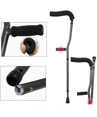 Crutches Ergonomic F-Shaped Underarm Aluminum Walking for Adults and Youth 1 Pair Lucky Star Selfless dedication - Buy Online on GoSupps.com
