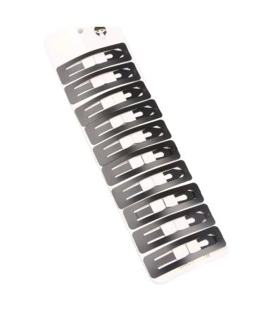 New 2025 12Pcs/Lot Hair Clips For Women Hair Barrettes Clip Pins Simple Black Colored Hair Clips Snap Metal Hairgrip Women's Hairpin Tool Jewelry Fashion Accessories Creative Gift