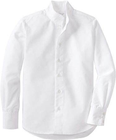 TuffRider Girl's Starter Long Sleeve Show Shirt 14 - White | Performance Horse Riding Apparel - Buy Online on GoSupps.com