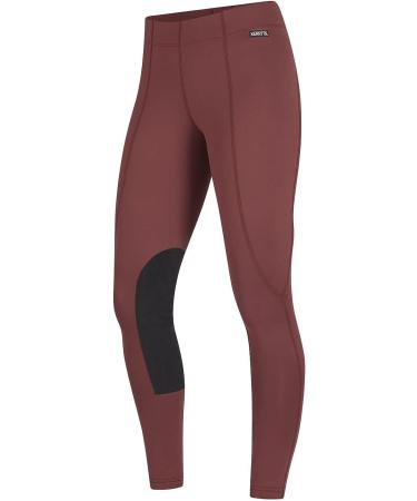 Kerrits Flow Rise Knee Patch Performance Tight - Small Mahogany - Buy Online on GoSupps.com
