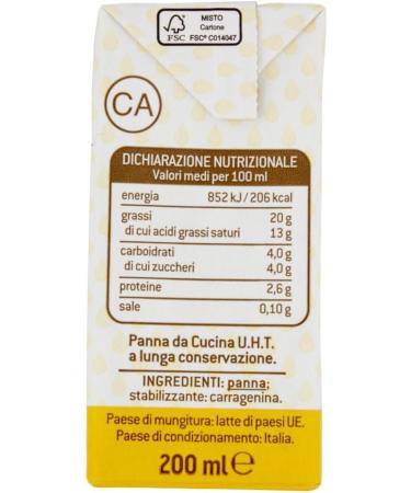  Italian Gourmet E.R. Granarolo UHT Long Lasting Baking Cream 200 ml + 400 g Tin - Buy Online on GoSupps.com