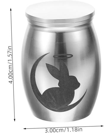 BESPORTBLE 4pcs Rabbit Urn Urns Small Pet Urn Bunny Mini Urn Metal Pet Urn Memorials Pet Urn Stainless Steel 4.00X3.00X3.00CMx4pcs Silverx4pcs - Buy Online on GoSupps.com