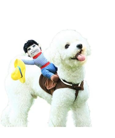Pet Costume Dog Costume Pet Suit Cowboy Rider Style Dog Carrying Costume Small