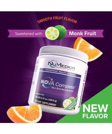 NuMedica NOVA Nitric Oxide Vascular Assist - Complete Monk Fruit 7.69 oz | Boost Circulation for Men & Women - Buy Online on GoSupps.com