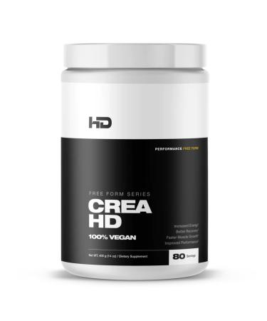 HD MUSCLE CreaHD Creapure | 100% Vegan Creatine Monohydrate Supplement | for Improved Energy Recovery Muscle Growth & Performance | 80 Servings