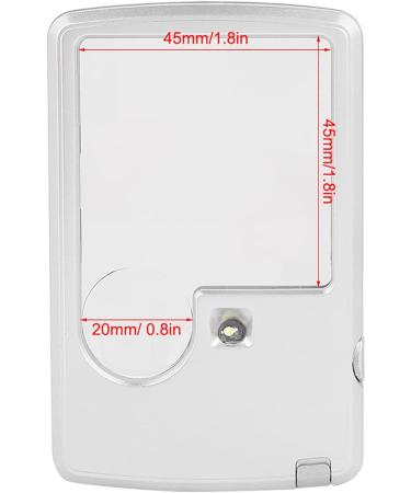 Led Magnifying Glass Portable 3 X and 6 X Pocket Magnifying Glass with Light for Close Work Leather Case Credit Card Magnifier for Reading Jewelry Experiment Investigation - Buy Online on GoSupps.com
