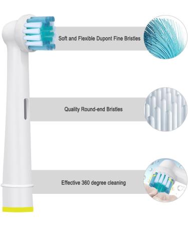 Electric Toothbrush Replacement Heads Compatible with Oral B - Precision Clean Refills for Gentle & Effective Cleaning by DeBizz (4 Pack - Buy Online on GoSupps.com