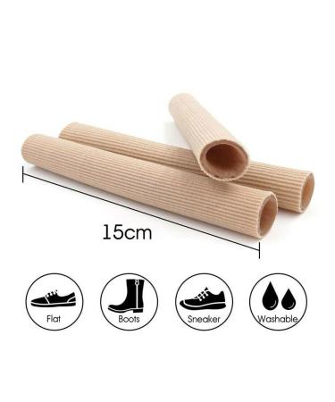 4pc GoFidin Toe Tubes - Scalable Fiber Silicone Sleeves for Foot Pain Relief - Buy Online on GoSupps.com