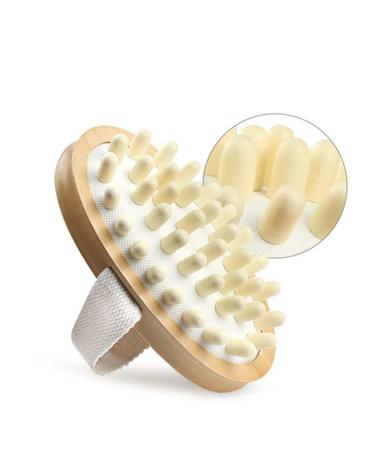 Healeved Facial Massager Handheld Massagers Cellulite Reduction Brush Spa Massager Massage Brush Scrub Brush Bath Brush Bamboo Remover Spa Brown Body Cleaning Brush Handheld Massager