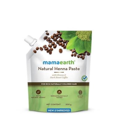MONISA Natural Henna Paste Ready to Apply with Henna & Dark Roasted Coffee for Rich Naturally Colored Hair 200g