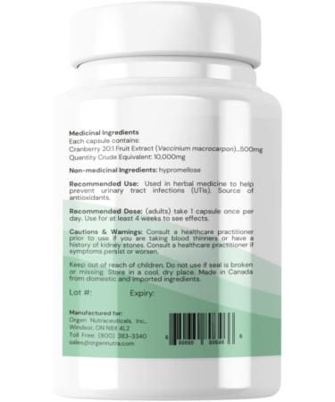 Cranberry Capsules QCE: 10 000mg 60 servings Helps prevent urinary tract infections and provides antioxidants for good health Vegan and Non-GMO - Buy Online on GoSupps.com