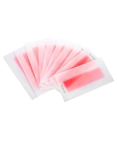 10 sheet mildly depilatory wax papier hair removal wax paper hair removal wax strips for arms armpit hair removal (small pink) small pink