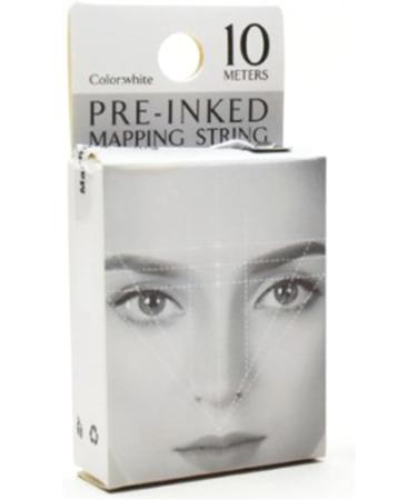 10M Eyebrow Mapping Chain Pre-Dyed Microblading Thread Eyebrow Marker White Mapping Pre-Colored for Accurate Microblading Positioning - Buy Online on GoSupps.com