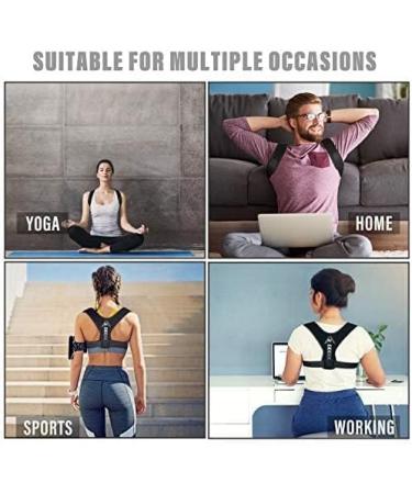2Pcs Posture Corrector for Men and Women Spinal Support Back Brace Improve Bad Posture Back Shoulder Neck Pain Relief Adjustable Lumbar Shoulder Support Belt Strap Medium - Buy Online on GoSupps.com
