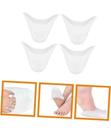 2 Pairs White Heel Protectors Pillow for High Heels | Dance Mat Sebs Heel Pads Toe Covers | Women's Pointed Shoes Toe Protectors - Buy Online on GoSupps.com