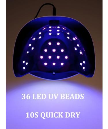 UV LED Nail Lamp Fast Nail Curing Lamps for Home & Salon Led Nail Dryer for Gel Polish with Automatic Sensor/4 Timer Setting Handle Professional Nail Art Tool (Gold) - Buy Online on GoSupps.com