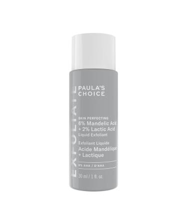 Paula s Choice 6% Mandelic Acid + 2% Lactic Acid Exfoliant Gentle Daily AHA Exfoliation for Discolouration Bumpy Texture & Radiance for Sensitive Skin Fragrance-Free & Paraben-Free 30mL 30 ml (Pack of 1)